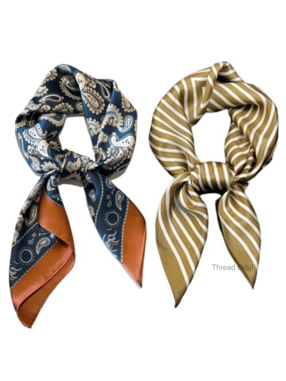 Silk Feeling Satin Bandana Scarf Hair Neck Wrap 27.5" Handbag Accessory